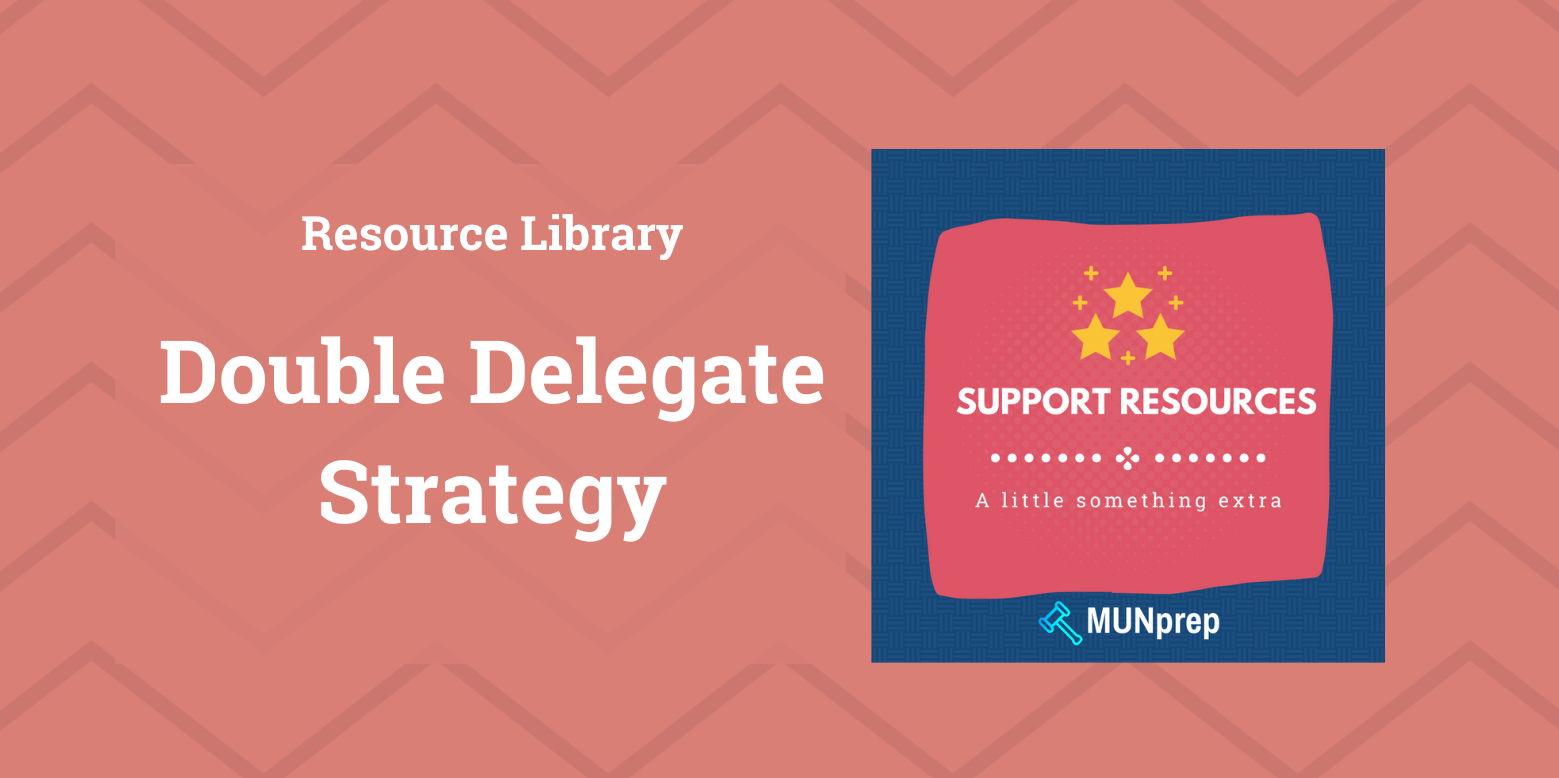 Cover photo for a double delegate strategy guide in MUN