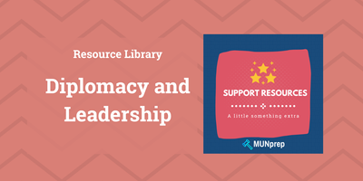 Article Header - MUN Diplomacy and Leadership - learn about soft-power skills in MUN